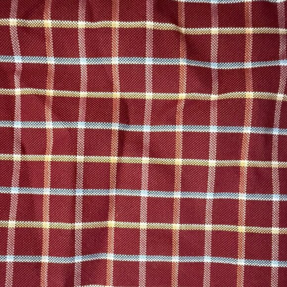 Brooks Brothers Burgundy Check Long Sleeve Button-Down Shirt – Size L - Picture 10 of 12